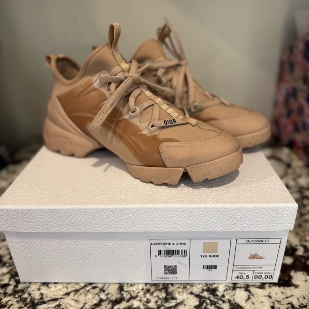 Dior Beige D-Connect Sneakers
